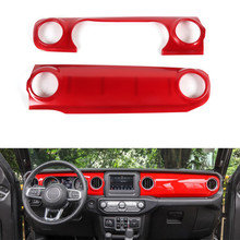 New Car Interior Accessories For Jeep Wrangler JL 2018+ Car Dashboard Central Console Panel Cover Trim Sticker ABS Car Styling 2024 - buy cheap