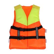 Детский оранжевый спасательный жилет из пенопласта, жилет для плавания, гребли на лыжах, катания на лодках, спасательный жилет, жилеты для детей 2024 - купить недорого