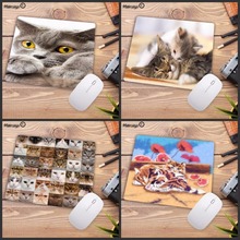 Mairuige Animal Cat Picture Anti-Slip Laptop PC Mice Pad Mat Mousepad For Optical Laser Mouse Hot Sell 18x22cm 20x25cm 25x29cm 2024 - buy cheap