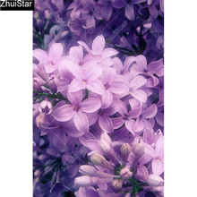 Full Square 5D DIY Diamond Painting "Pink flowers" Embroidery Cross Stitch Mosaic Home Decor Gift   CJ36 2024 - buy cheap