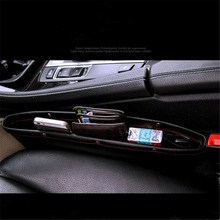 PU Leather Car Seat Gap Pocket Organizer Car Seat Side Storage Box Gap Fill Slit for Wallet Phone Coins Cigarette Keys Cards Pen 2024 - buy cheap