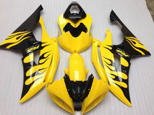 Injection mold Fairing kit for YAMAHA YZFR6 2008 2010 2015 YZF R6 08 09 10 15 YZF600 Flames yellow black Fairings set+gifts YP15 2024 - buy cheap