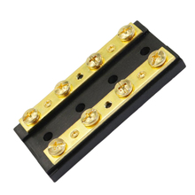 Brass Dual Bus Bar Power Distribution Block with Screws, DC 32V 60A Each Bus 2024 - buy cheap