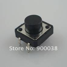 1000pcs Vertical Through Hole 250g Force Tact Switch DIP Type 12x12x12 mm Rohs Tactile Switch 2024 - купить недорого