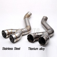 Motorcycle 61mm Exhaust Muffler Middle Link Pipe For BMW S1000RR 2010 2011 2012 2013 2014 S1000 RR Slip-on 2024 - buy cheap