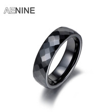 Aenine anel de cerâmica, na moda, preto/branco, joia clássica, joias finas, casamento, noivado, para mulheres, ar18014 2024 - compre barato