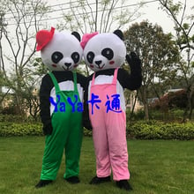 Chinese Giant Panda Mascot Costume Christmas Cosplay Mascot Panda Animal Mascot Costume for Adult 2024 - buy cheap