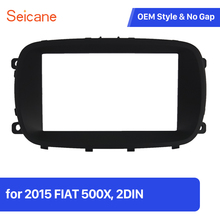 Seicane-kit de acabamento para autos, 2 din, som estéreo, rádio, painel de instalação, moldura, guarnição, para fiat 2015 2024 - compre barato