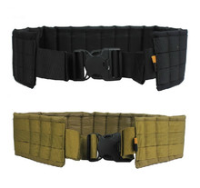 MOLLE attachment Tactical Nylon Belt Black /tan Combat girdle Waist Support  Fast combat belt Hunting Accessories 2024 - купить недорого