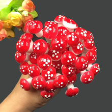 10 pçs conjunto mini miniaturas cogumelo artificial jardim fadas musgo resina artesanato decorações estacas artesanato para fontes de jardim de fadas 2024 - compre barato