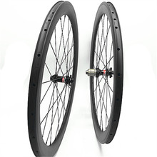 700c wheelset D411SB D412SB 100x15 142x12 hub 50mm clincher with brake side bicycle wheel 25mm 1630g carbon wheels road 2024 - buy cheap