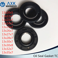 Oil Seal Gasket TC 13*20*22*23*24*25*26*27*28*30*32*35*5*7*8 mm 10Pcs Bearing Accessories NBR Skeleton Oil Seals 2024 - buy cheap