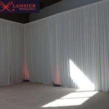 3 m x 6 m luxury white silk wedding backdrop event party banquet backdrop drapes curtain hotel stage background 2024 - buy cheap