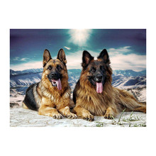 5D DIY Diamond Embroidery sale Animal German Shepherd Dog Pet Diamond Painting Cross-Stitch kits 3D Diamond Mosaic Wall stickers 2024 - buy cheap