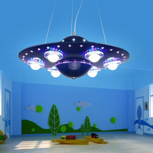 Lâmpada infantil, quarto, meninos e meninas, quarto, luminária criativa, alienígena, disco voador, lustre, decoração, quarto de crianças, desenho animado 2024 - compre barato