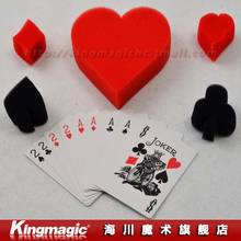 Kingmagic Sponge And Cards/magic sets/magic toys/magic tricks/magic props/as seen on tv/ 2pcs/lot - Free shipping by CPAM! 2024 - buy cheap