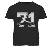 Camiseta informal de manga corta para hombre, camisa de cuello redondo con vista lateral de Chevelle, regalo para enamorados del coche, Color oscuro, 1971 2024 - compra barato