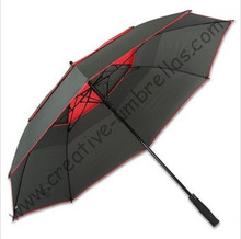 136cm diameter golf umbrella,professional making umbrellas,auto open.14mm fiberglass shaft and 5.0 fiberglass ribs,double layer 2024 - buy cheap