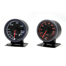 Dragon gauge-medidor de turbo de 30 a 30 psi, 60mm, 2.0 bar, cor preta, led duplo, display em cores 2024 - compre barato