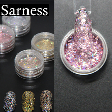 Sarness Mermaid 3D Nail Art Pigment Decoration Diamond Aurora Glitter Nail Glitter Powder Sequins Super Shining Effect 2024 - buy cheap