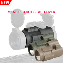 Escopo de visão vermelho m2 m3 red dot tático ppt, capa protetora de borracha 2024 - compre barato