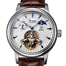 Nesun esqueleto tourbillon relógio masculino suíça marca de luxo automático auto-vento relógios masculinos safira relógio à prova dN9011-3 água 2024 - compre barato