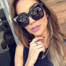 2019 Fashion Vintage Sunglasses Women Brand Designer Square Sun Glasses Women Glasses Big Frame Classic Gradient Eyeglasses 510R 2024 - buy cheap