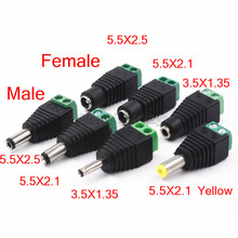 100PCS 5.5x2.1mm 5.5x2.5mm 3.5x1.35mm Female Male DC Power Plug Adapter Female Jack Adapter Connector Male Plug Socket 2024 - buy cheap