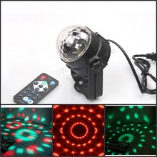 Remote Control Mini RGB 3W LED Crystal Magic Ball Stage Effect Lighting Lamp Party Disco Club DJ Bar KTV Light Show 2023 - buy cheap