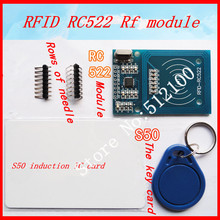 Free shipping! 10pcs/lot MFRC-522 RC522 RFID RF IC card sensor module to send S50 Fudan card, keychain 2024 - buy cheap