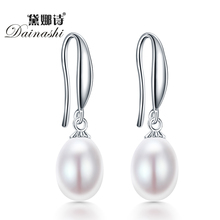 Dainashi 2019 New Sterling Silver Earrings Pearl Water Drop Earrings Brinco Jewelry for Women Jewelry Silver Earrings Wholesale 2024 - buy cheap