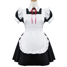 Новое поступление косплей горничной черно-белый Аниме Косплей Хэллоуин костюм для женщин Бесплатная доставка 2024 - купить недорого