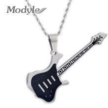 Modyle-collar de guitarra de acero inoxidable para hombre y mujer, accesorio de joyería de moda, 316L, tecnología de alto nivel, modelos femeninos, regalos para parejas 2024 - compra barato