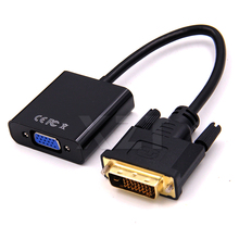 Адаптер DVI папа-VGA мама 1080P видео преобразователь адаптер DVI 24 + 1 25 контактов DVI-D к VGA 15 контактный кабель адаптера для ТВ PS3 PS4 ПК дисплея 2024 - купить недорого