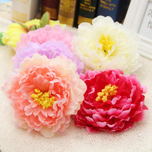 Free shipping 20pcs/lot 15cm Big flowers peony Head Artificial Silk Flower Heads Craft Wedding Home Party Decoration 2024 - buy cheap