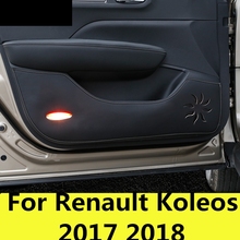 Car-Styling Protector Side Edge Protected Anti-kick Door Mats Cover case Interior decoration For Renault Koleos 2017 2018 2024 - buy cheap