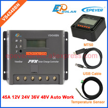 EPEVER 45A regulator factory direct supplu VS4548BN Solar controller 48V/36V battery charger USB and MT50 Meter lcd display 2024 - buy cheap