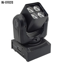 Luz de led cabeçote móvel 4x10w, 4 olhos, led, feixe forte, luz dmx, efeito de iluminação para performance de palco 2024 - compre barato