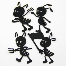 4pcs Handmade Cloth Animal Theme Ant Shape Free Cutting Felt Kindergarten Decoration Children Handwork Ornaments DIY Fabric Felt 2024 - buy cheap