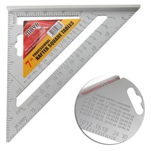 7" Square Carpenter's Measuring Ruler Layout Tool Triangle Angle Protractor New 2024 - buy cheap