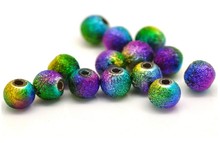 8mm colorido estrelas bolas de acrílico redonda espaçador contas soltas foscas achados para fazer jóias st09 2024 - compre barato