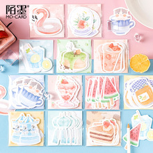 30Pcs Kawaii Memo Pad strawberry drink /canned fruit/Food Self-Stick Notes Sticky Paper Planner Sticker Notepad School Supply 2024 - buy cheap