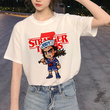 Camiseta de Stranger Things3 para mujer, remera Harajuku con estampado de once Ullzang, playera estampada de los años 90, camiseta estampada para mujer 2024 - compra barato