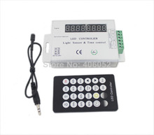 10pcs/lot  wholesale led time controller DC12V Photosensitive and timing-led dimmer controler timer