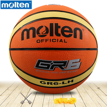 Pelota de baloncesto fundida GR6 original, Material de goma fundida oficial, talla 6 + aguja para adolescentes gratis con bolsa de red/mujeres 2024 - compra barato