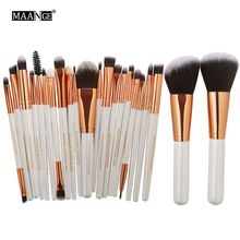 MAANGE 20/22 Pcs Pro Makeup Brushes Cosmetics Foundation Powder Brush Wood Make Up Brush Set Beauty Tool For Women Dropshipping 2024 - buy cheap