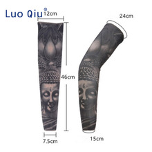 2pcs Fake Tattoo Arm Sleeves Covers Case UV Sun Cooling Protection Arm Warmers 3d Print Unisex Workout Arm Sleeves Quick Dry 2024 - buy cheap