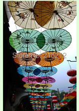 Свадебный зонт, цветной винтажный зонт, танцевальный зонт, бамбуковый цитоскелет 2024 - купить недорого