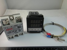 Controlador de temperatura digital PID + max.40A SSR + K Sonda de termopar 2024 - compra barato