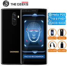 DOOGEE Mix 2 Android 7,1 4060 мАч 5,99 ''FHD + Helio P25 Восьмиядерный 6 ГБ Оперативная память 64 ГБ Встроенная память смартфон Quad Камера 16,0 + 13,0 Мп 8,0 + 8,0 Мп 2024 - купить недорого